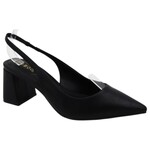 BAMBOO BAMBOO POINTY TOE SLINGBACK HEEL FLARED BLOCK HEEL STARLIKE-01