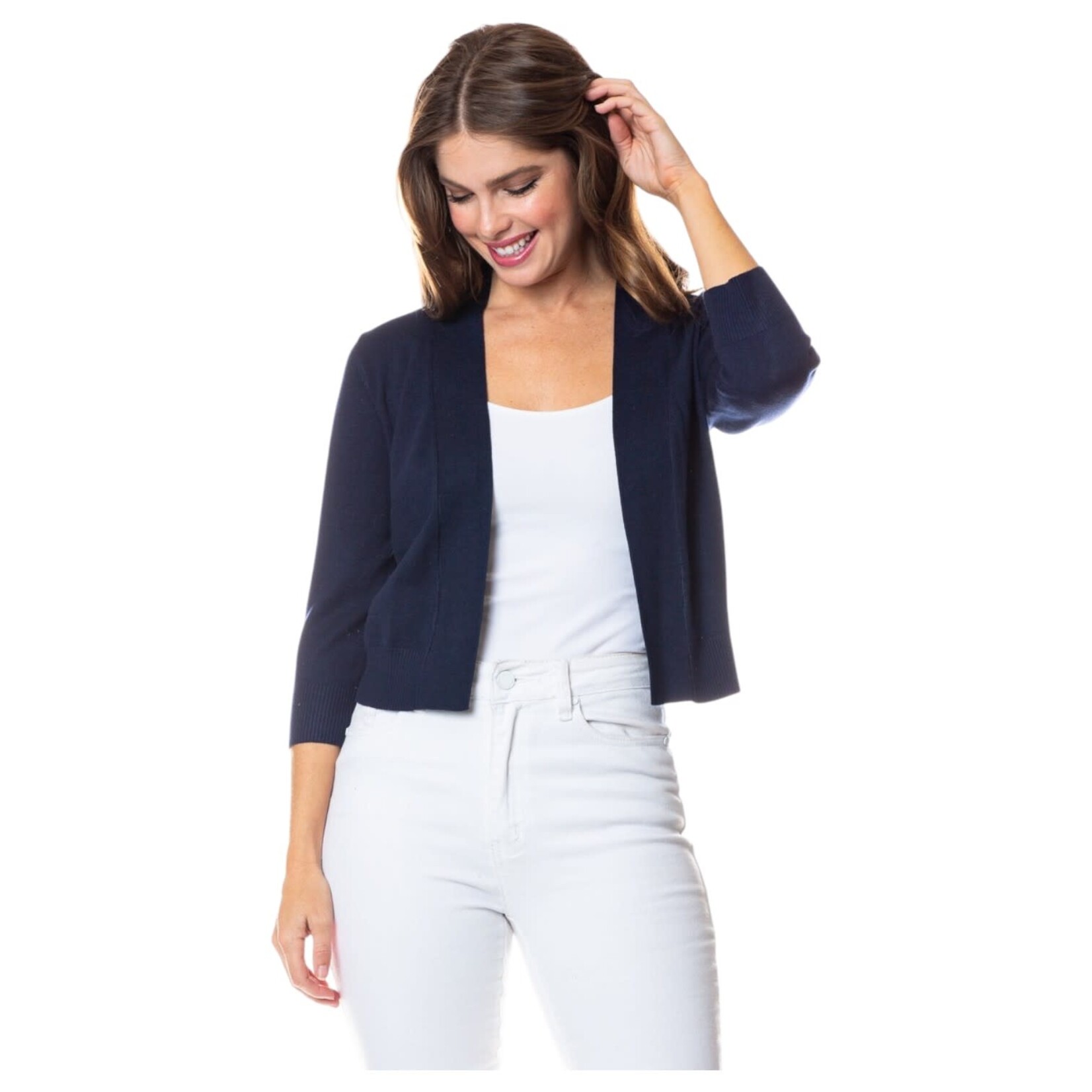 CIELO CIELO 3/4 SLEEVE CROP BOLERO SW620