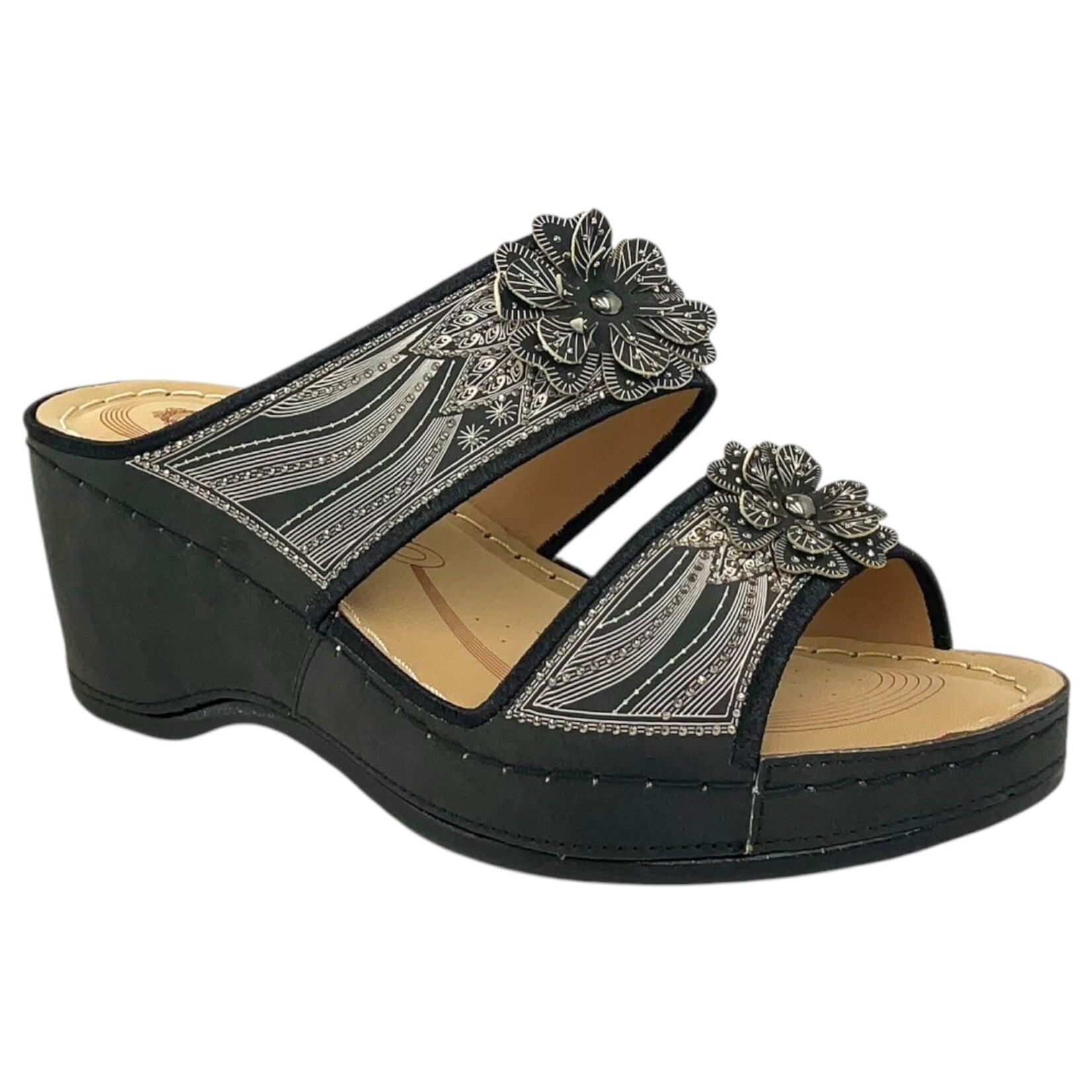 ATALINA ATALINA DOUBLE BAND WEDGE DW3344