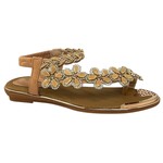 ATALINA ATALINA FLOWER DETAIL ELASTIC SANDAL DF7611