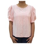 BON AMI BON AMI BOW TIE PUFF SLEEVE TOP T51044W