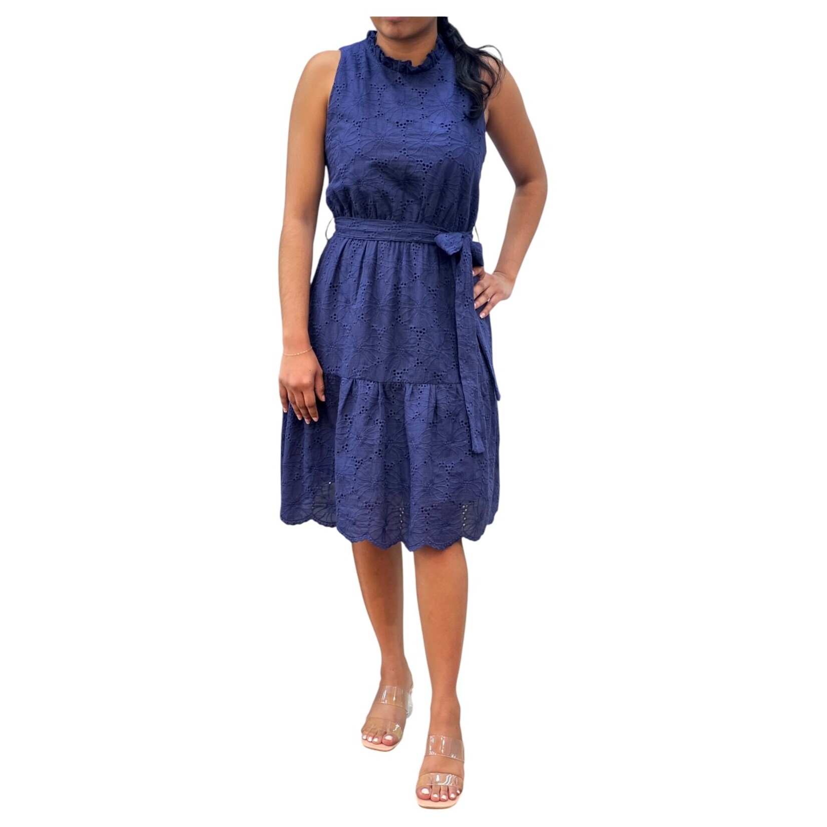 BON AMI BON AMI LACE KNEE LENGTH DRESS D10730W