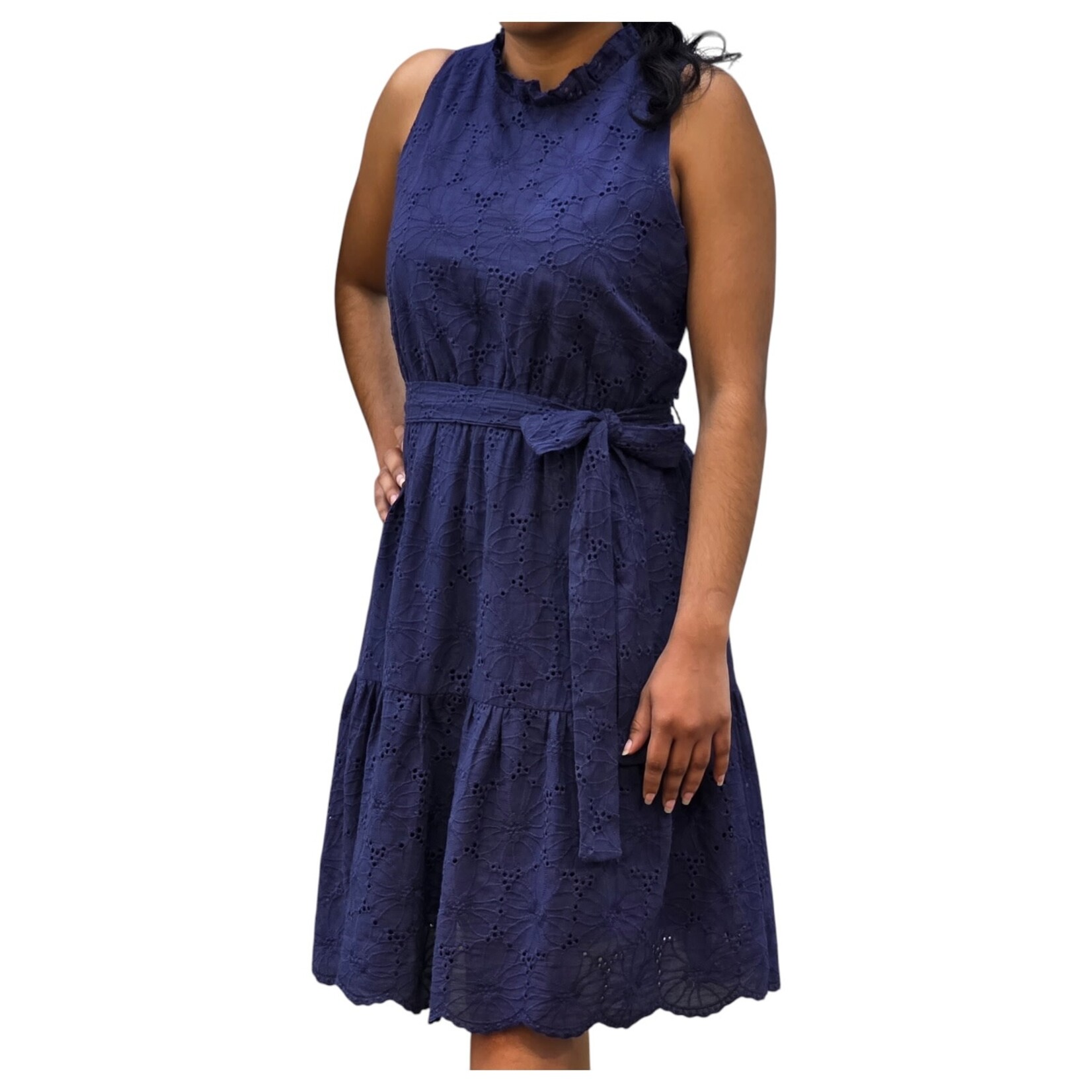 BON AMI BON AMI LACE KNEE LENGTH DRESS D10730W