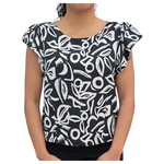 BON AMI BON AMI FLORAL SHORT SLEEVE TOP T8374