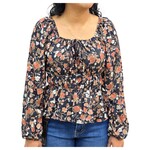 ZAWARY ZAWARY LONG SLEEVE FLORAL TOP WE-1513