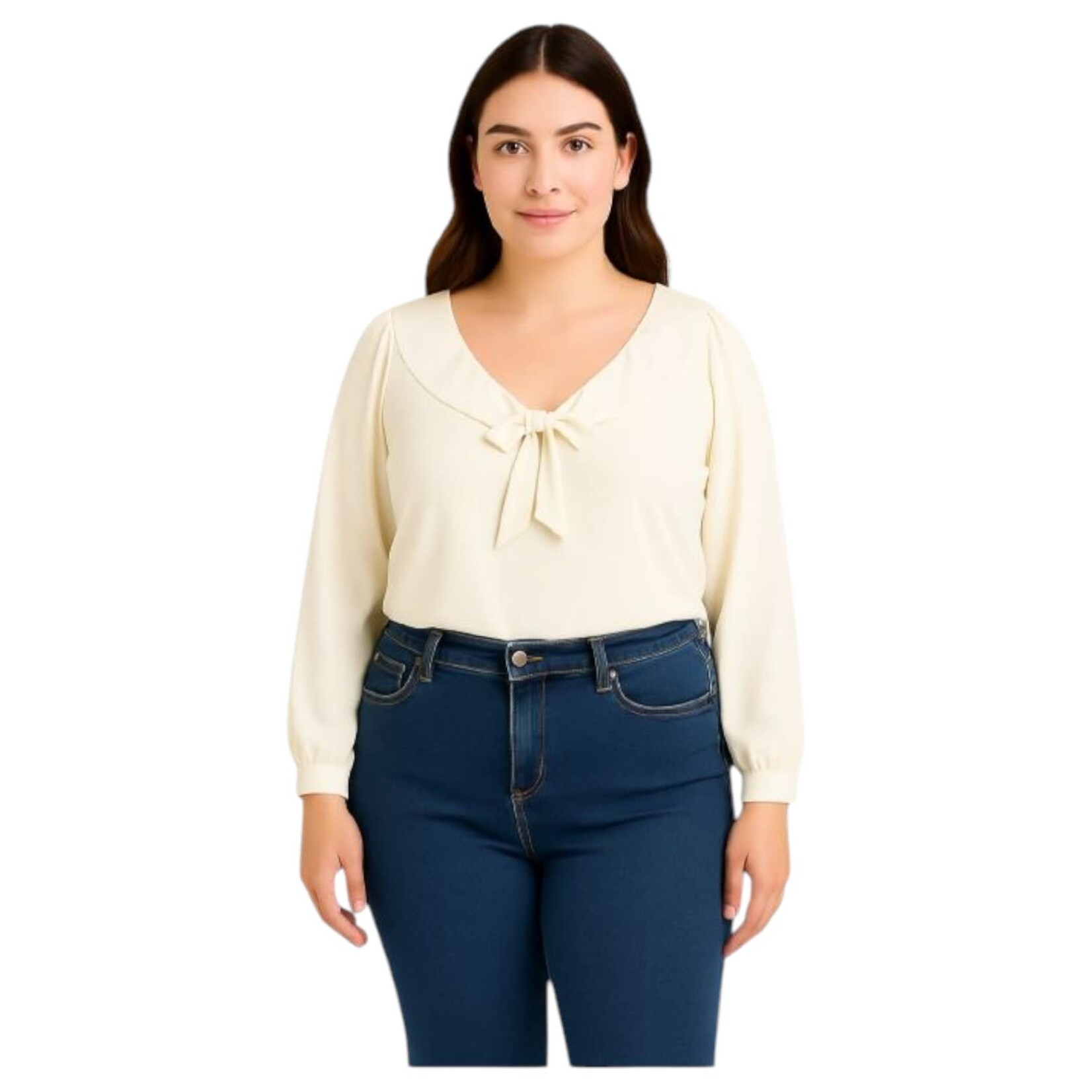 AMORE MIO AMORE MIO PLUS LONG SLEEVE TOP AT107M