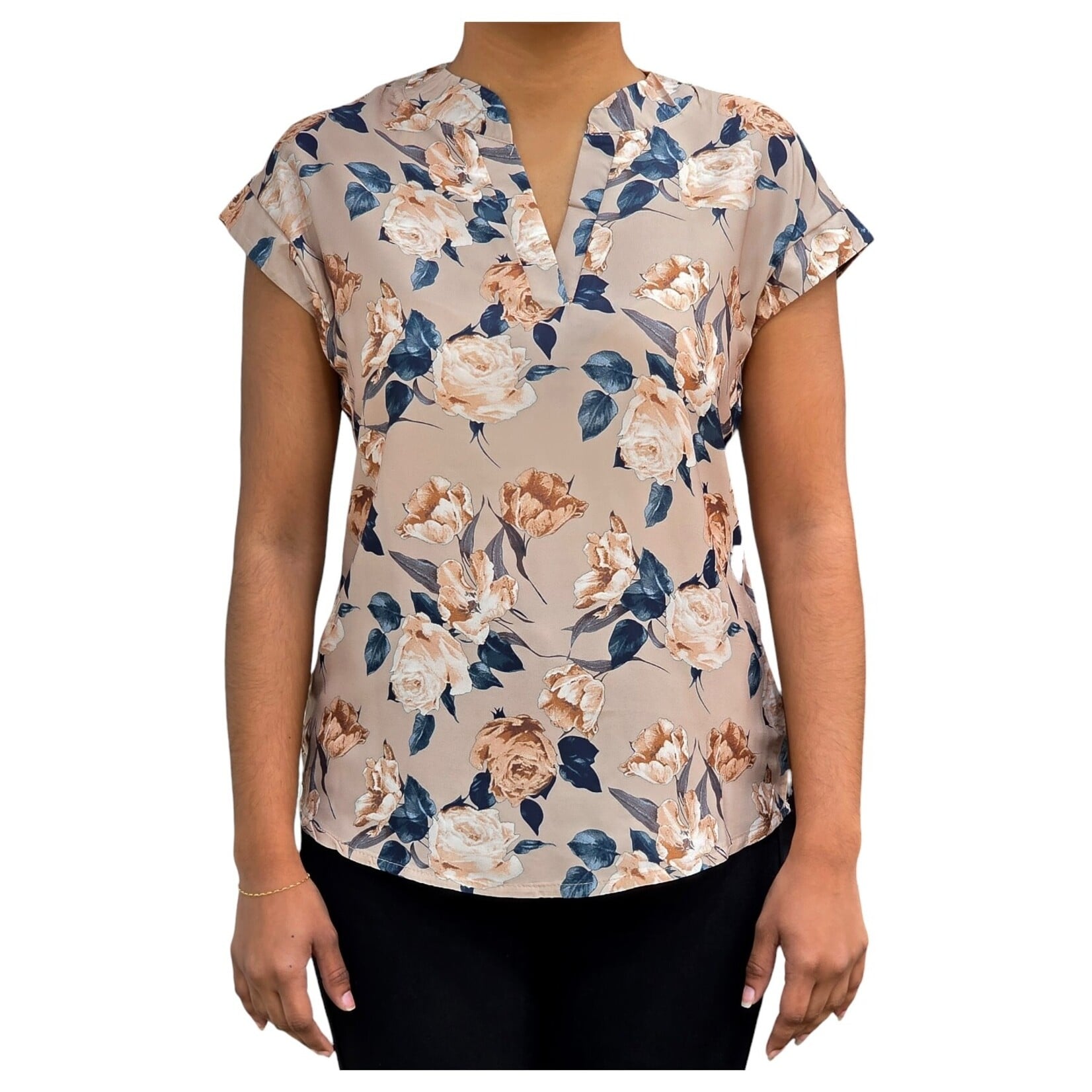 TOP MODEL TOP MODEL SLEEVELESS FLORAL TOP B-21299