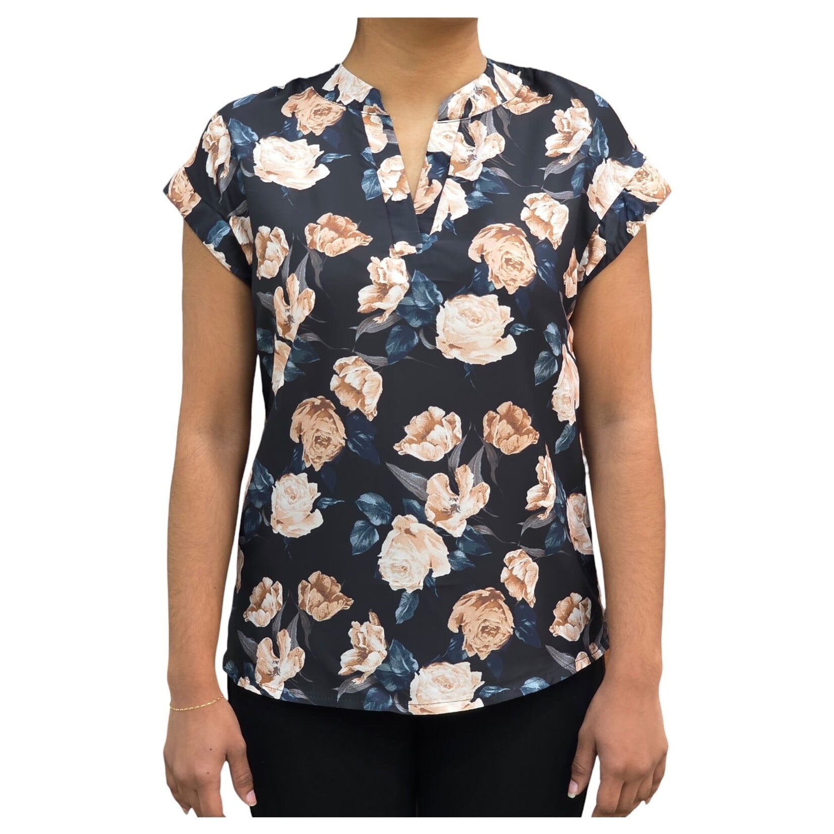 TOP MODEL TOP MODEL SLEEVELESS FLORAL TOP B-21299