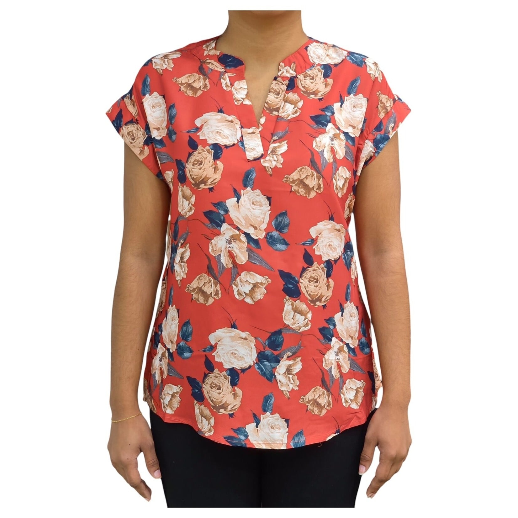 TOP MODEL TOP MODEL SLEEVELESS FLORAL TOP B-21299