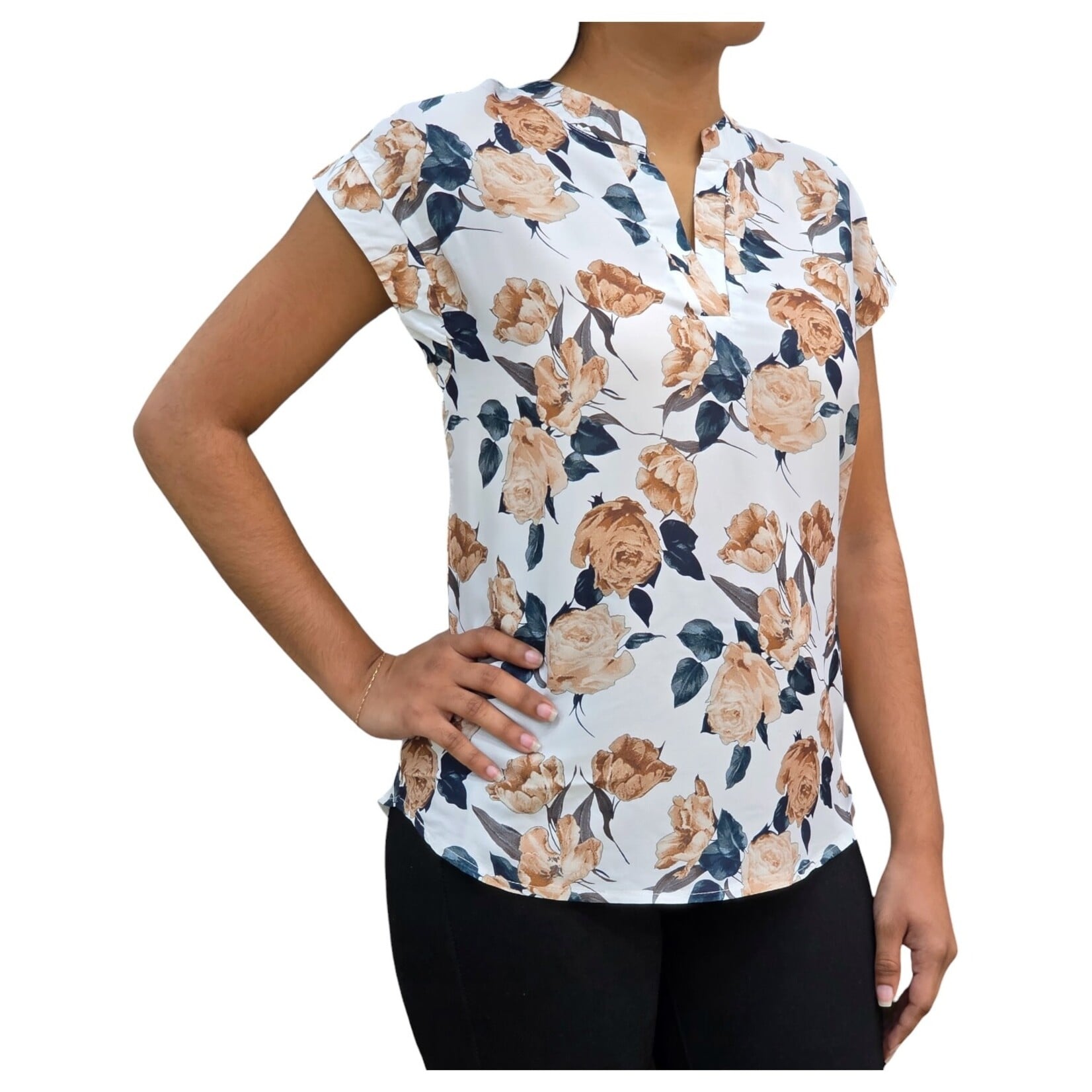TOP MODEL TOP MODEL SLEEVELESS FLORAL TOP B-21299