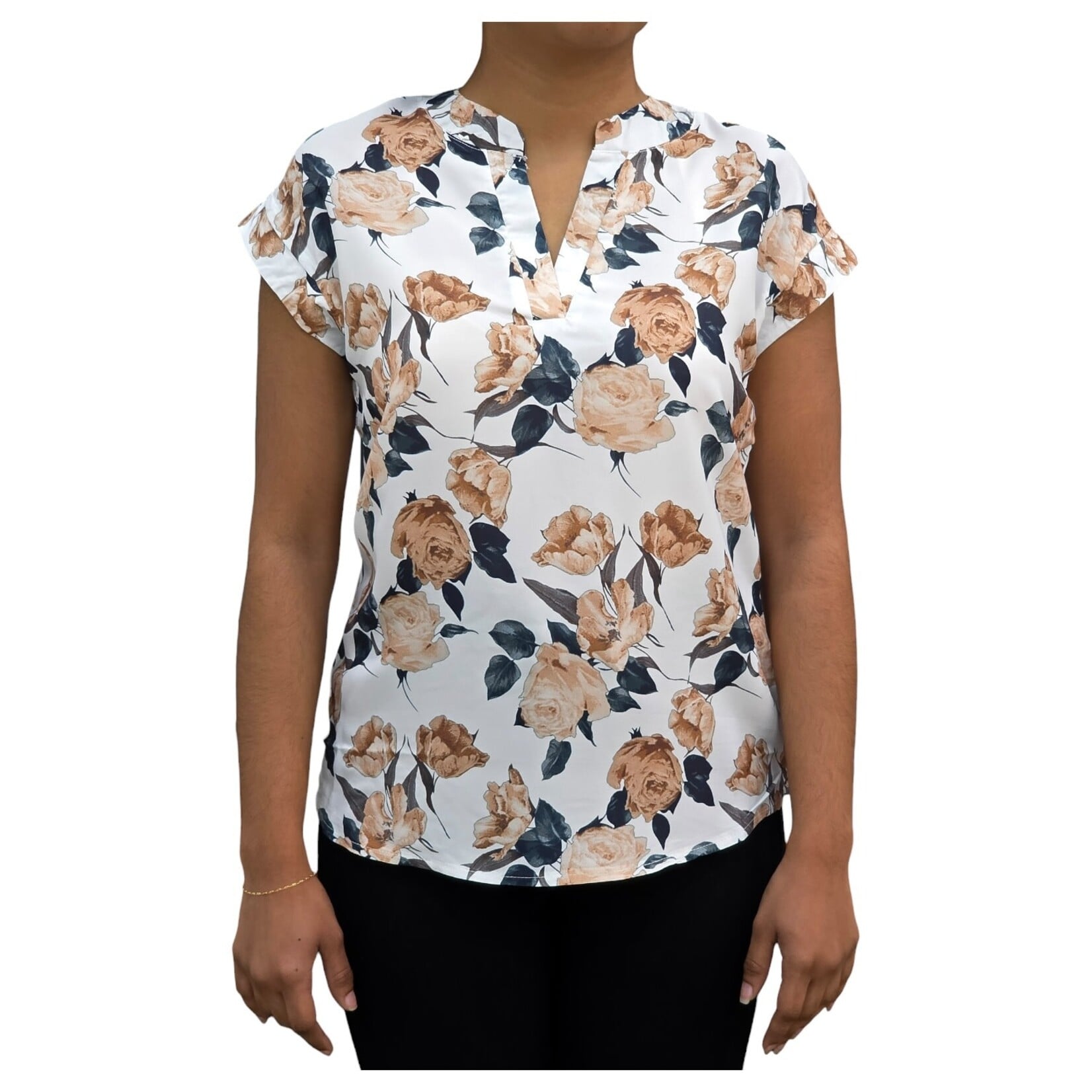 TOP MODEL TOP MODEL SLEEVELESS FLORAL TOP B-21299