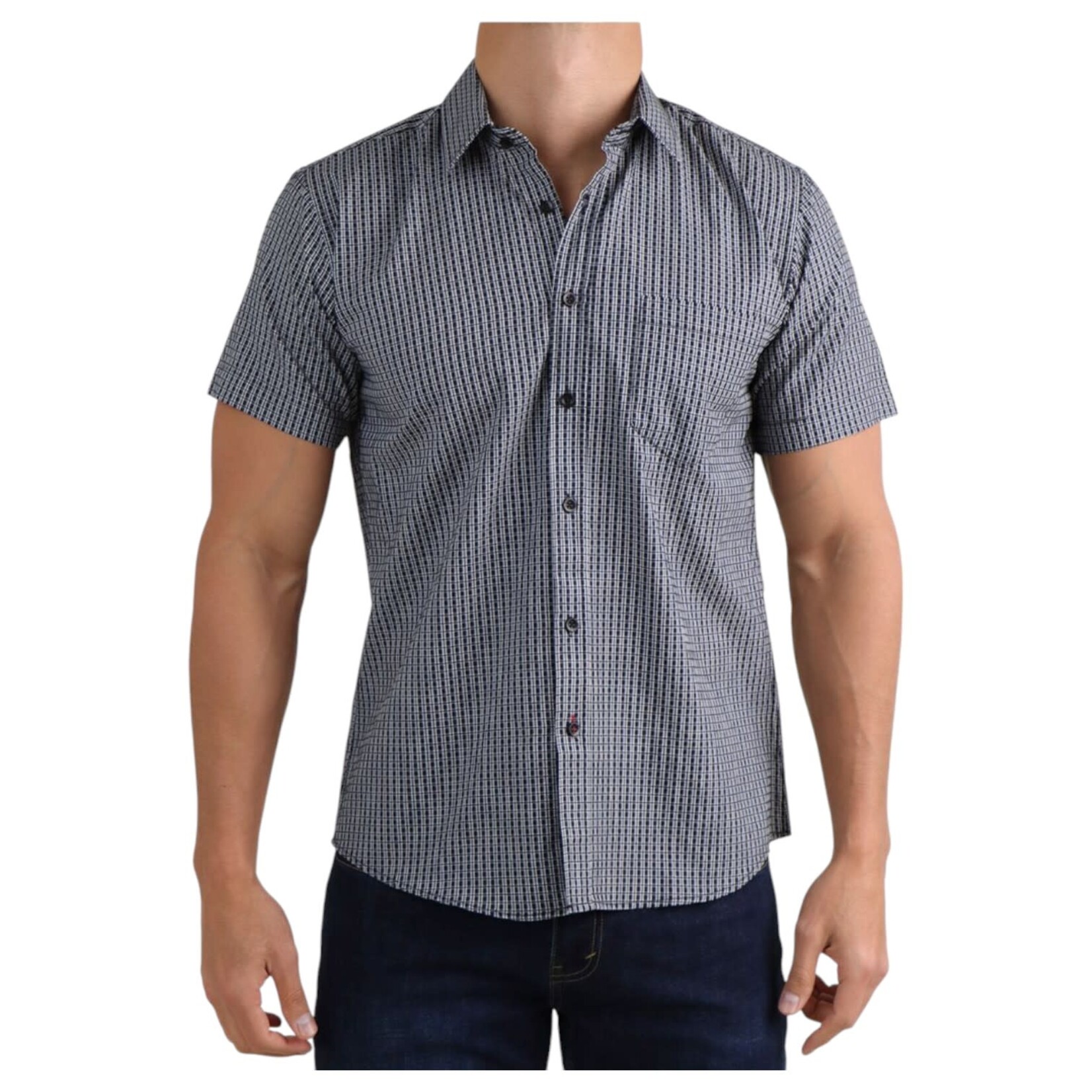 JORDACHE CLOTHING JORDACHE SHORT SLEEVE PRINT SHIRT 20C-789