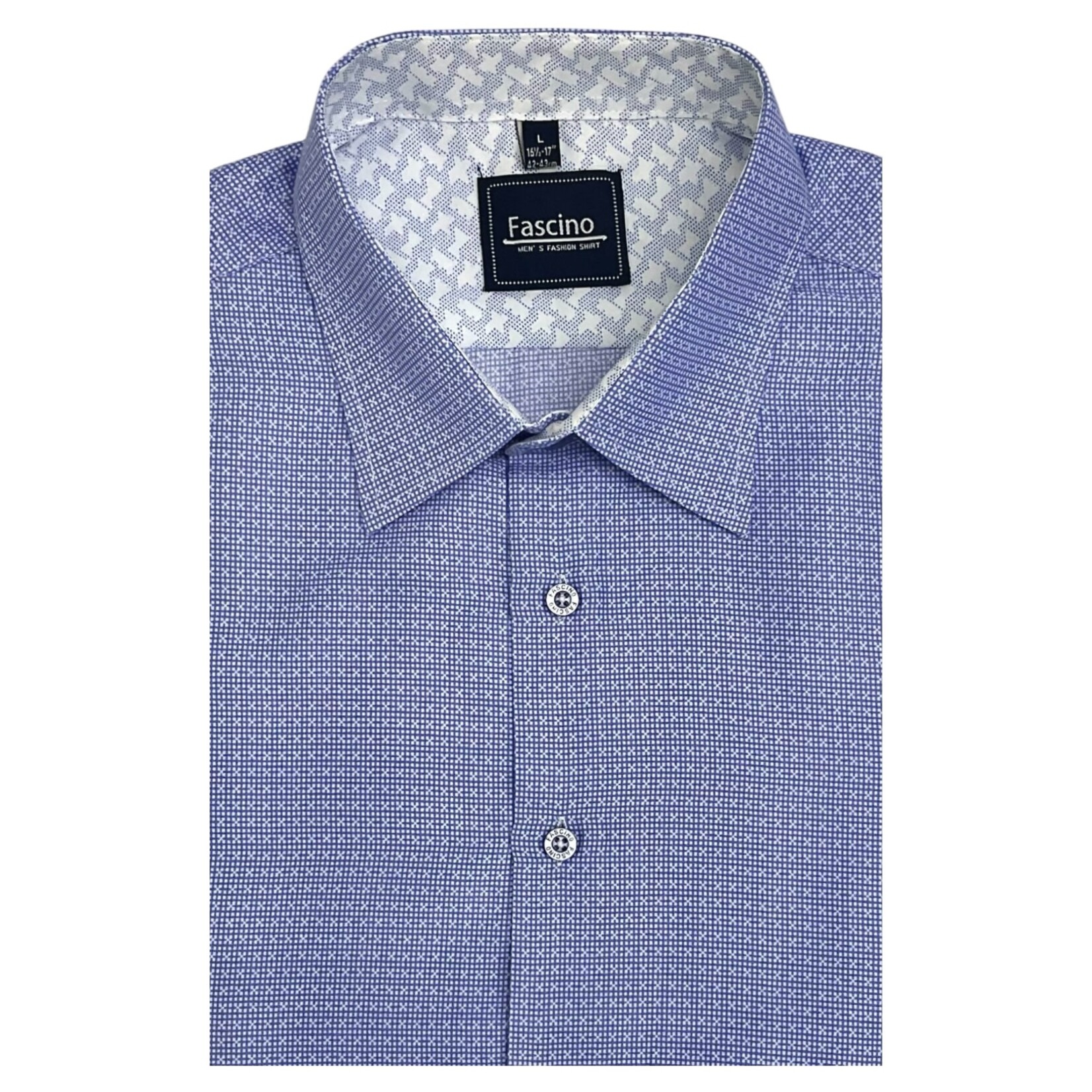 FASCINO FASCINO PATTERNED SHORT SLEEVE SHIRT ST-493MSS