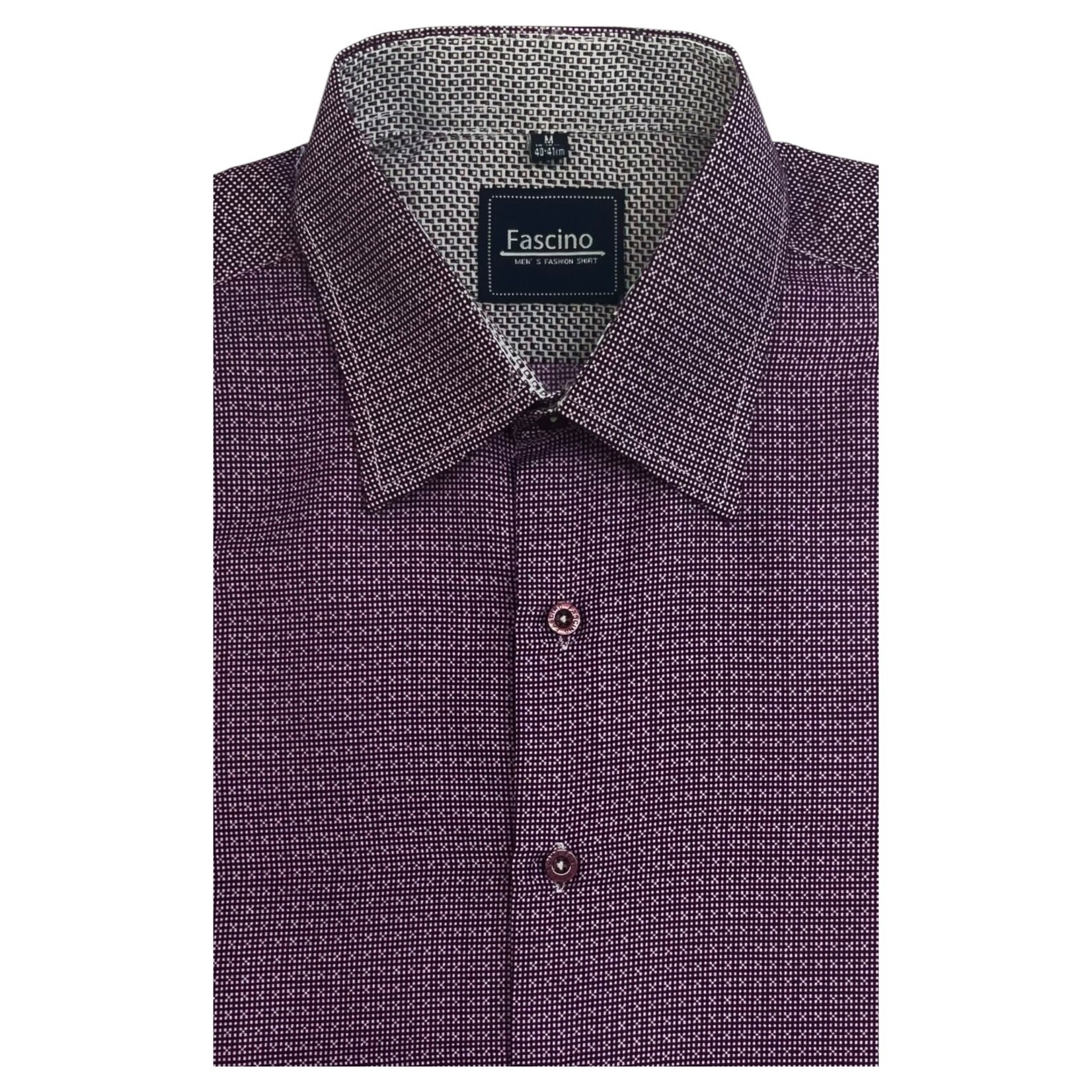 FASCINO FASCINO PATTERNED SHORT SLEEVE SHIRT ST-493MSS