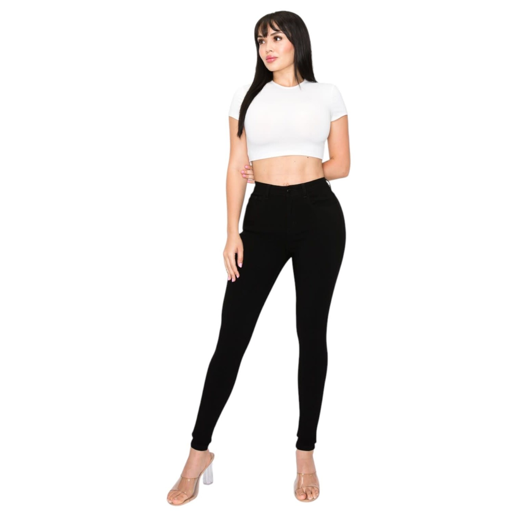 ENCORE JEANS ENCORE HIGH RISE SUPER STRETCH SKINNY JEAN V2554