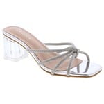 TOP MODA TOP MODA RHINESTONE KNOT CLEAR HEEL NIKITA-1