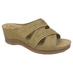 ATALINA ATALINA RHINESTONE BAND WEDGE DW9872