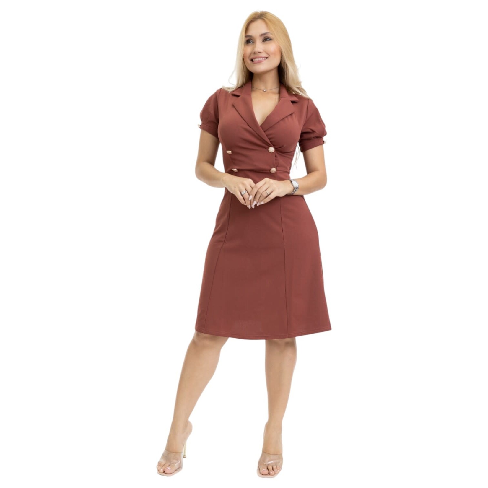KIT CAT KIT CAT SHORT SLEEVE WORK DRESS B41602