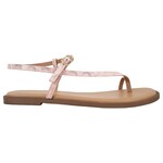 SODA SODA TOE RING SINGLE STRAP SNAKE PRINT SANDAL INFORM