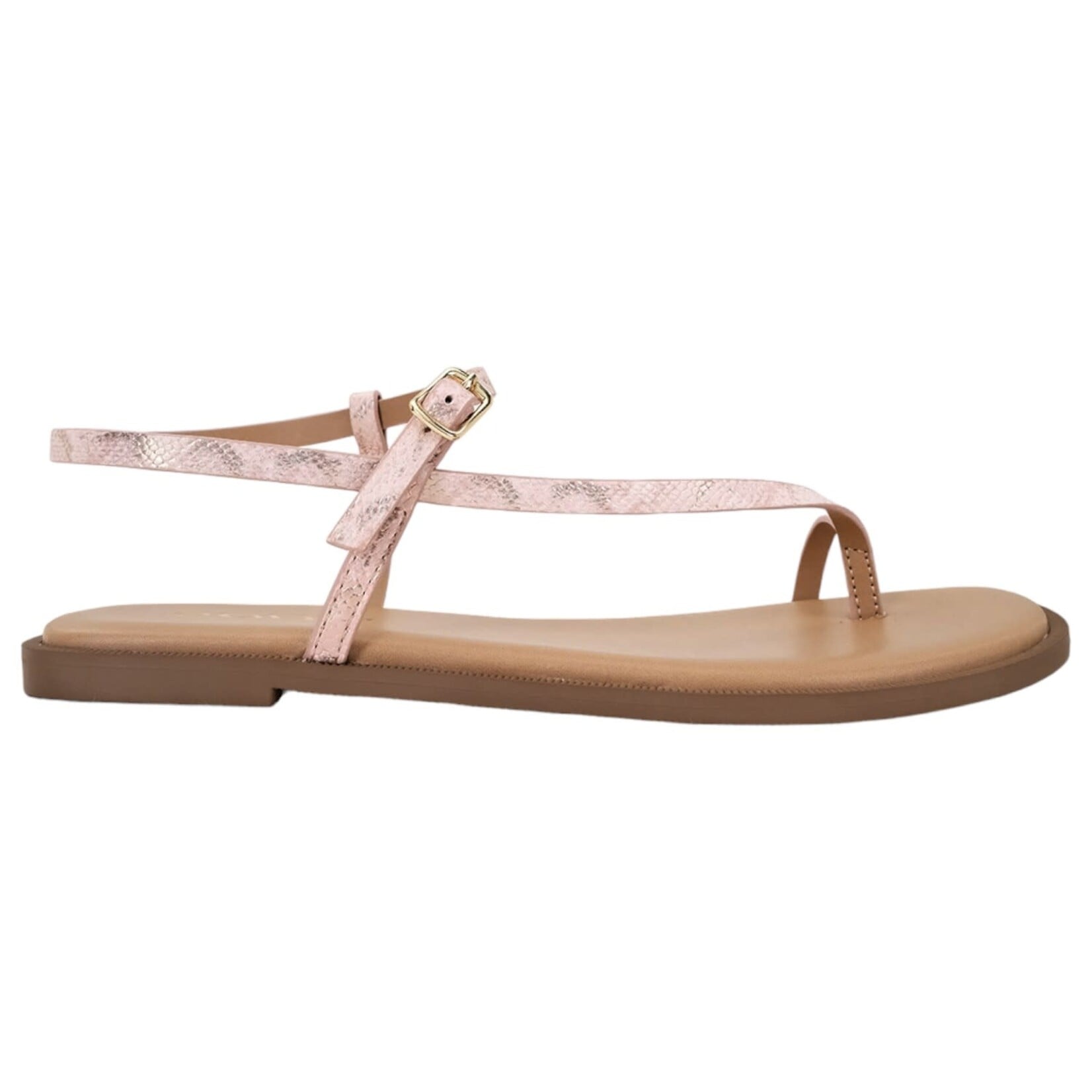 SODA SODA TOE RING SINGLE STRAP SNAKE PRINT SANDAL INFORM
