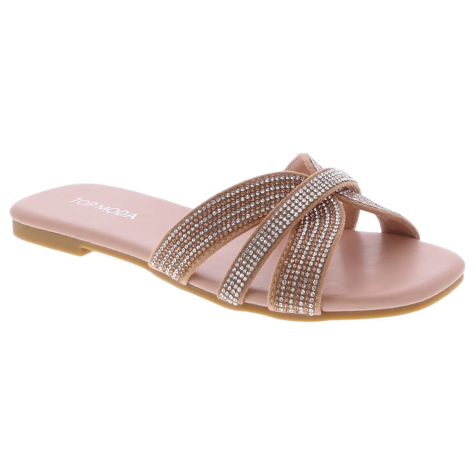 TOP MODA TOP MODA RHINESTONE SLIDE SLIPPER VIVIAN-25