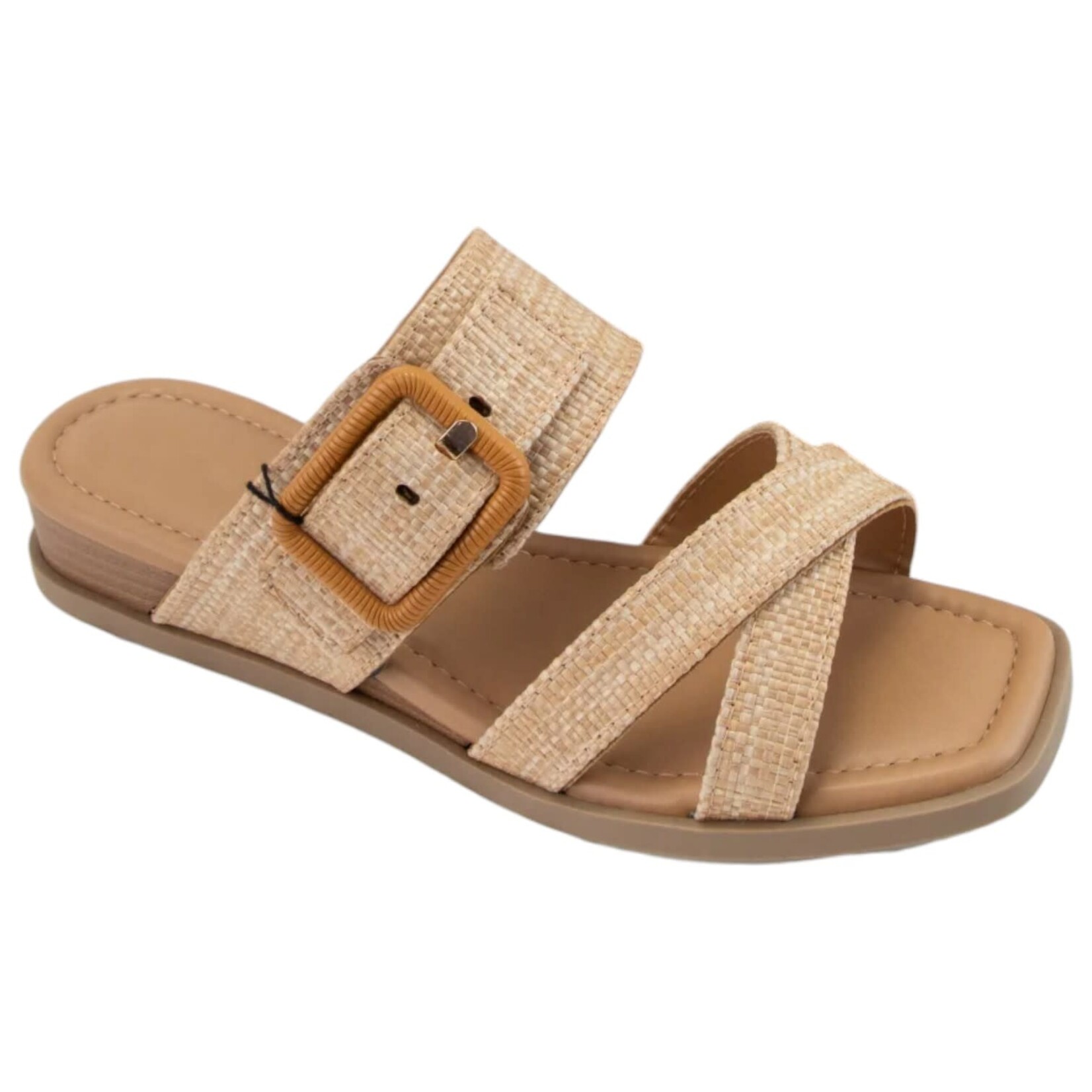 CITY CLASSIFIED CITY CLASSIFIED WIDE FIT BUCKLE DETAIL SLIDE  W-CABIN