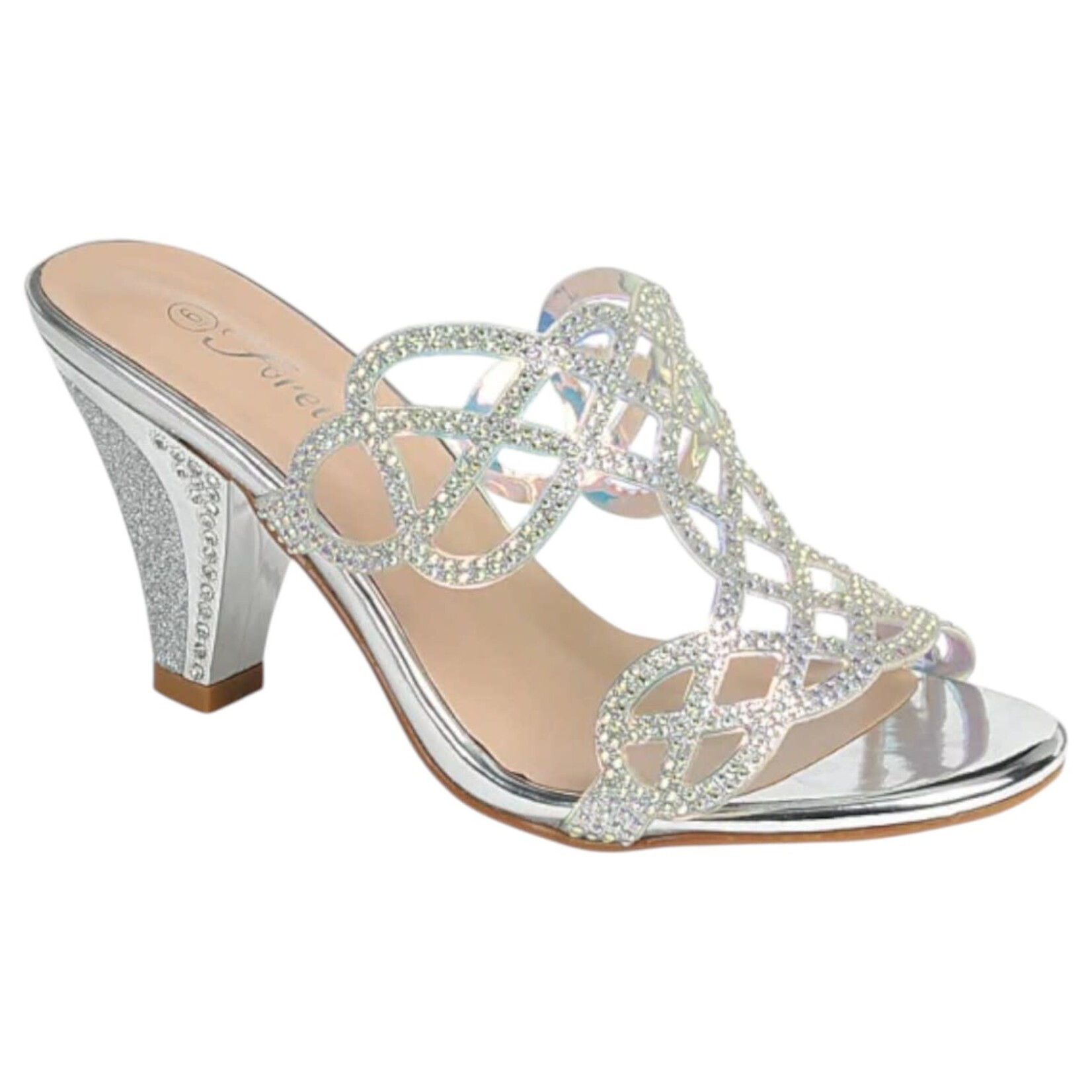 FOREVER FOREVER RHINESTONE SLIDE HEEL PERFORM-15