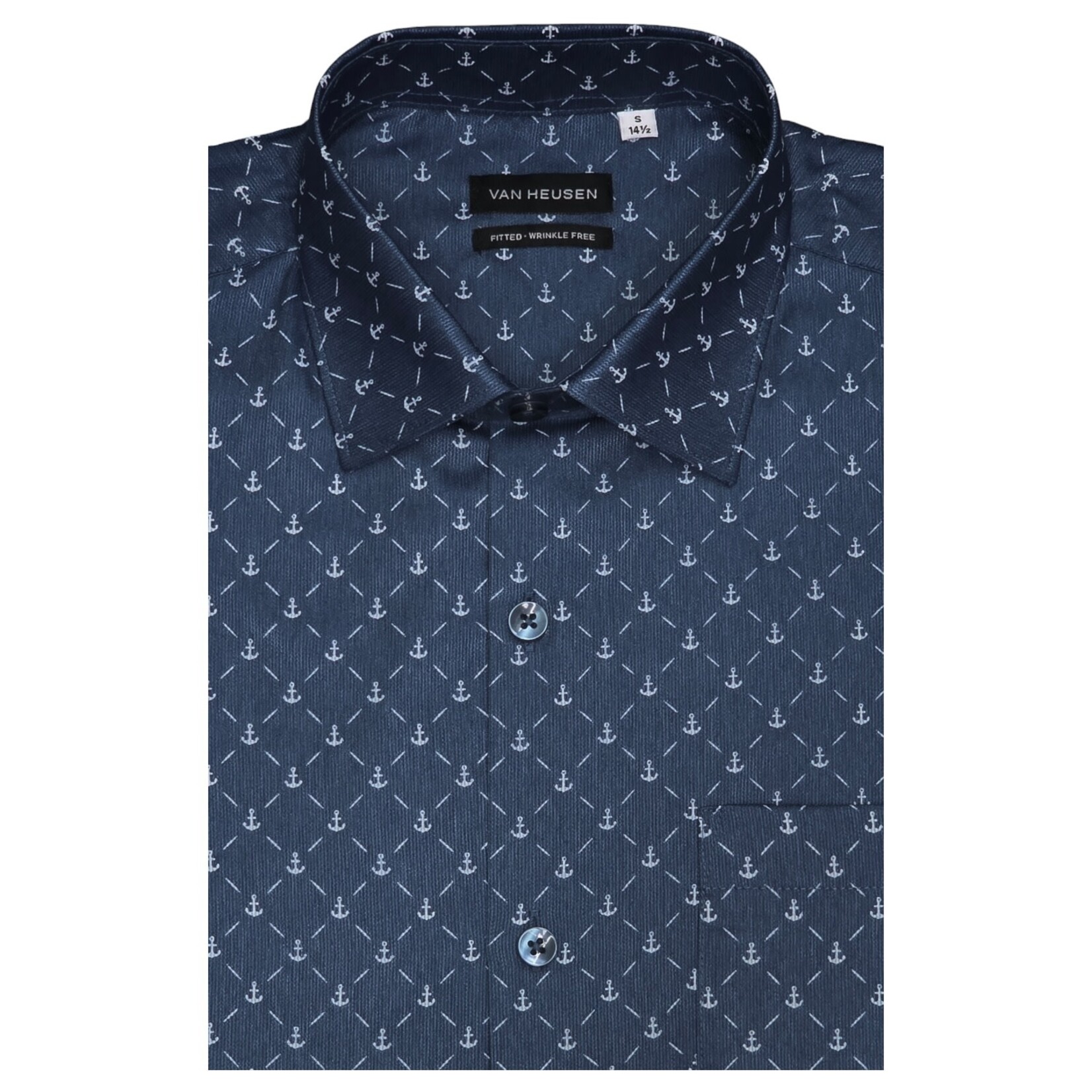 VAN HEUSEN VAN HEUSEN FITTED SHORT SLEEVE SHIRT 500248