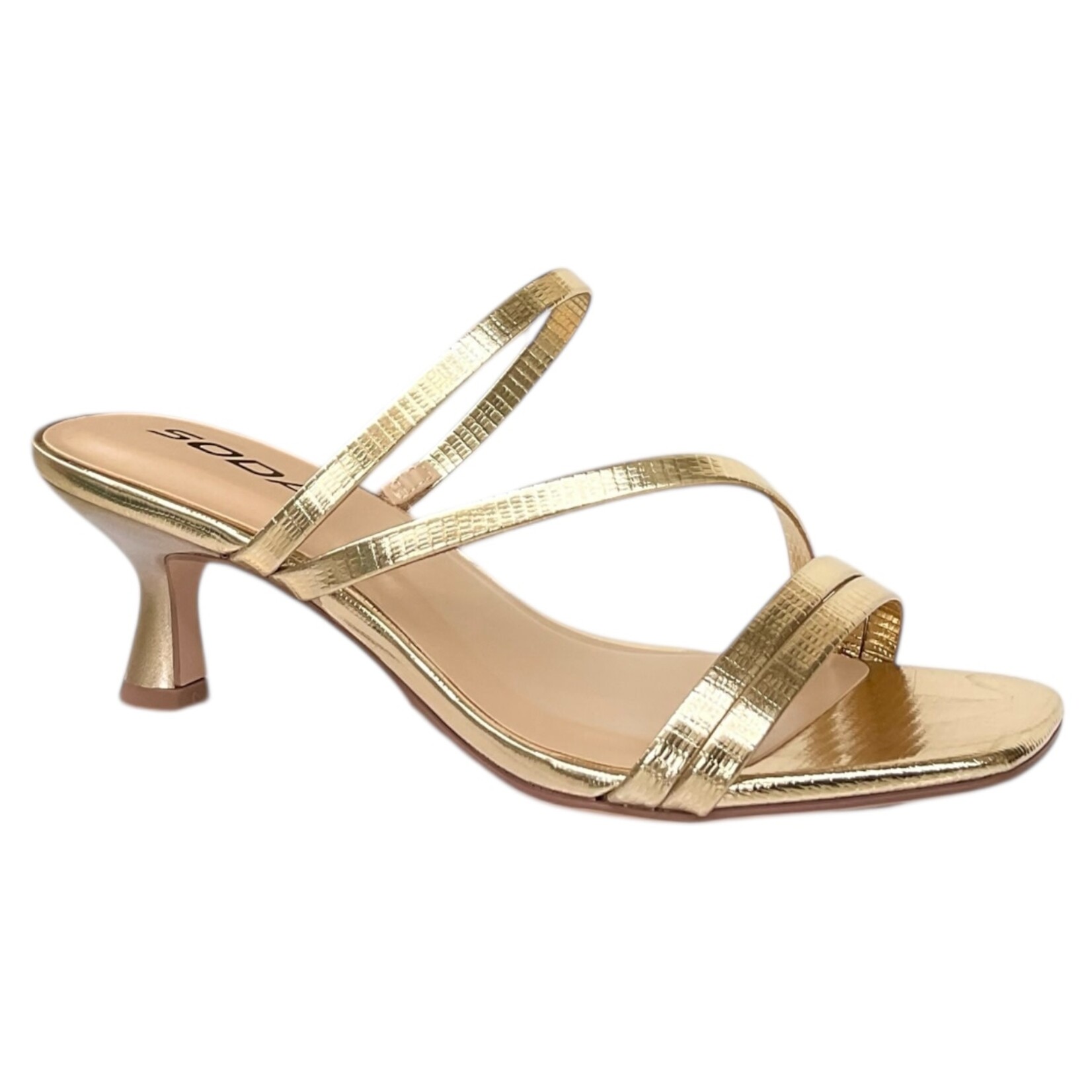 SODA SODA STRAPPY SLIDE-ON LOW HEEL DENALI