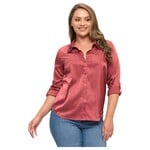 DNA DNA PLUS SATIN BUTTON UP TOP 6471XB-19211