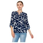 DNA DNA LEAF PRINT LONG SLEEVE TOP 6422T-24086