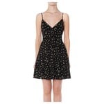 AMBIANCE APPAREL AMBIANCE CAMI DITSY FLORAL A-LINE TIERED MINI DRESS 75947-1
