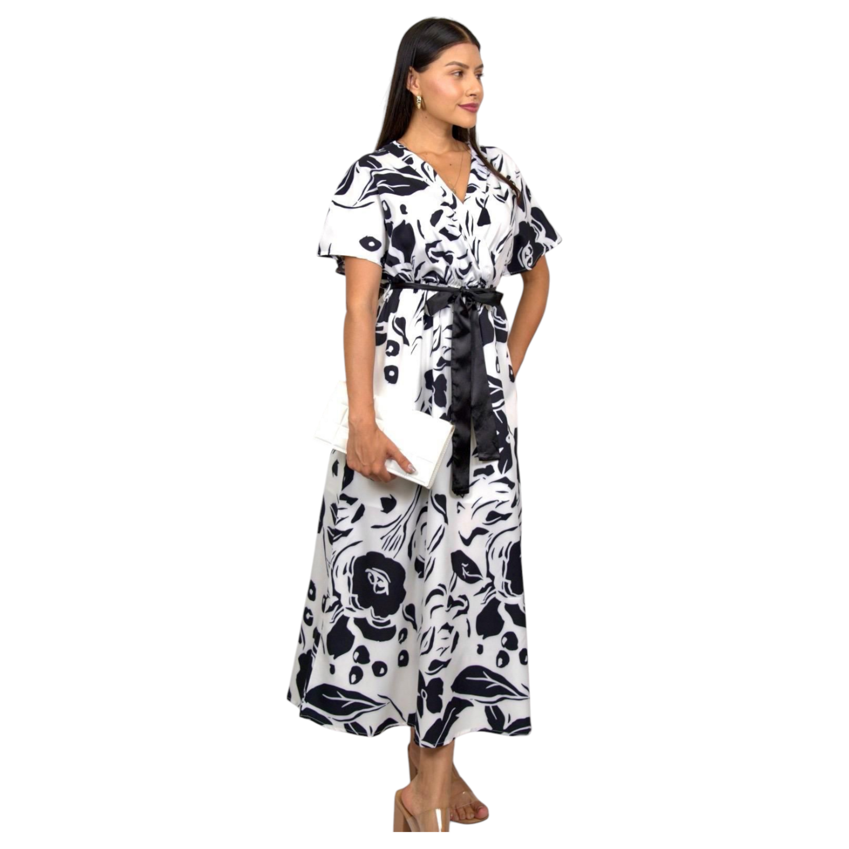 MISS KELLY MISS KELLY CAP SLEEVE MAXI DRESS SD5392