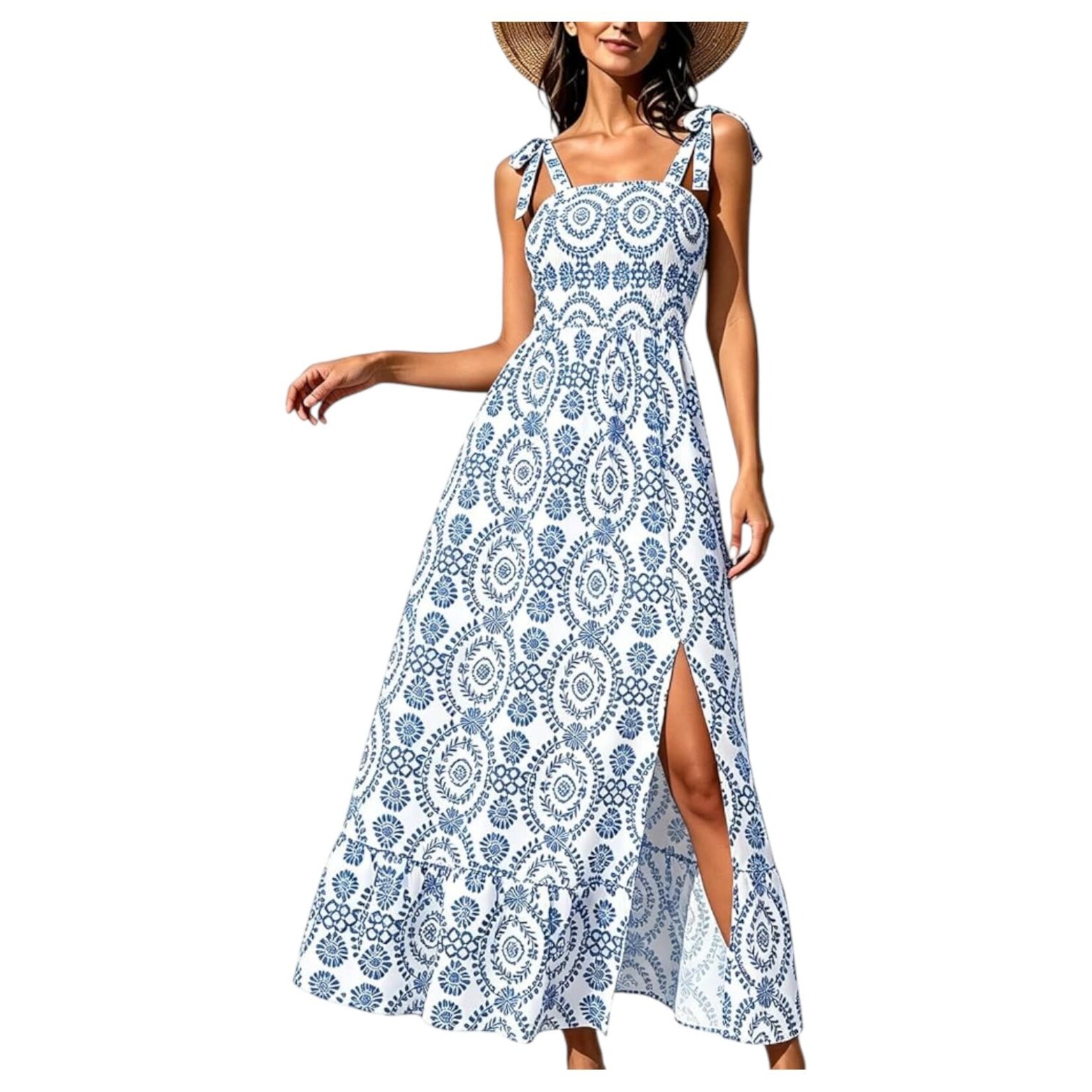 MISS KELLY MISS KELLY TIE STRAP MAXI DRESS SD5299