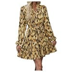 MISS KELLY MISS KELLY LONG SLEEVE TIE WAIST DRESS SD5052