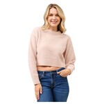 CIELO CIELO LONG SLEEVE PULL OVER CROPPED SWEATER  SW09