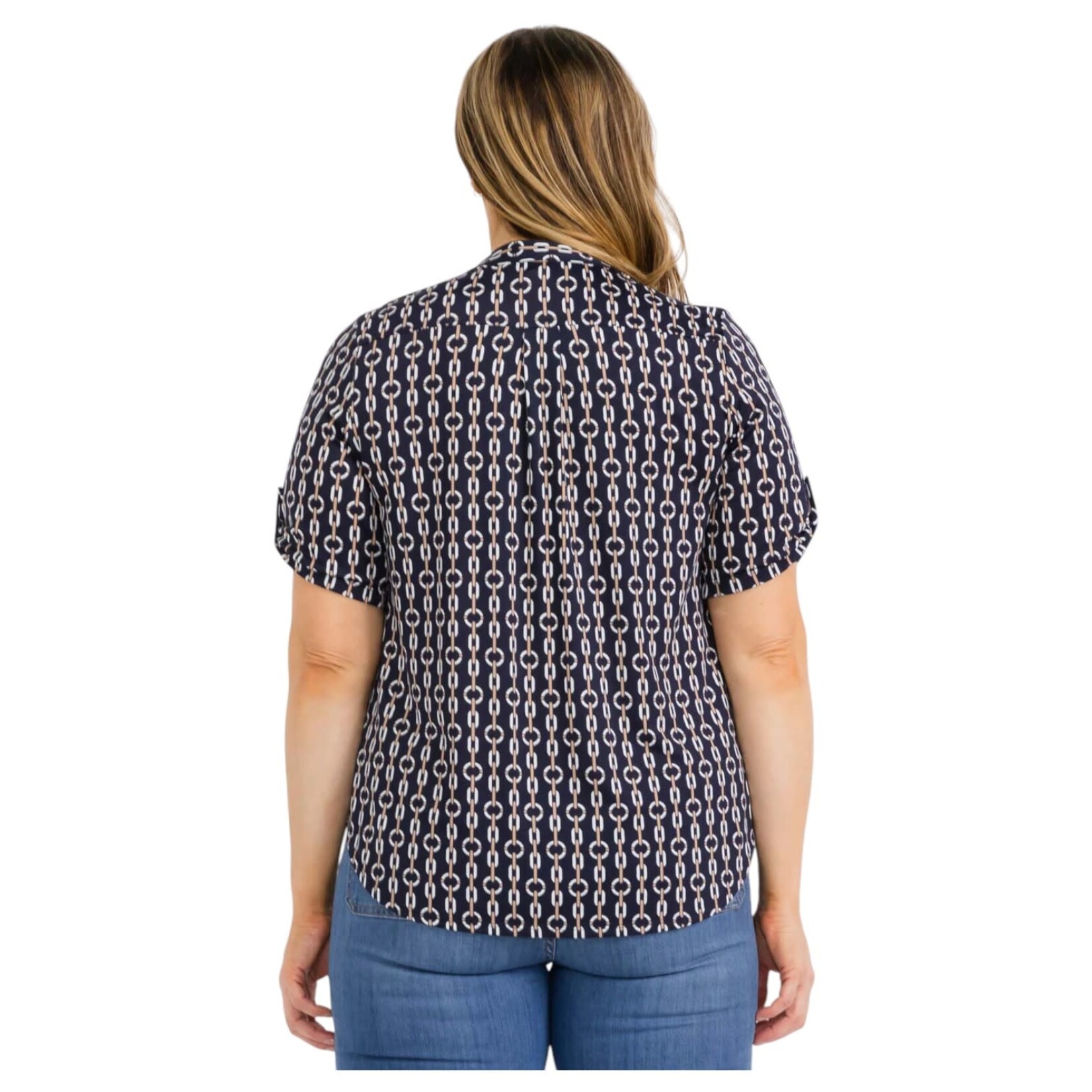 PERSEPTION PERSEPTION PLUS 3 BUTTON SHORT SLEEVE TOP TP-WM-218