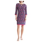 SANDRA DARREN SANDRA DARREN KEYHOLE 3/4 SLEEVE DRESS 77973