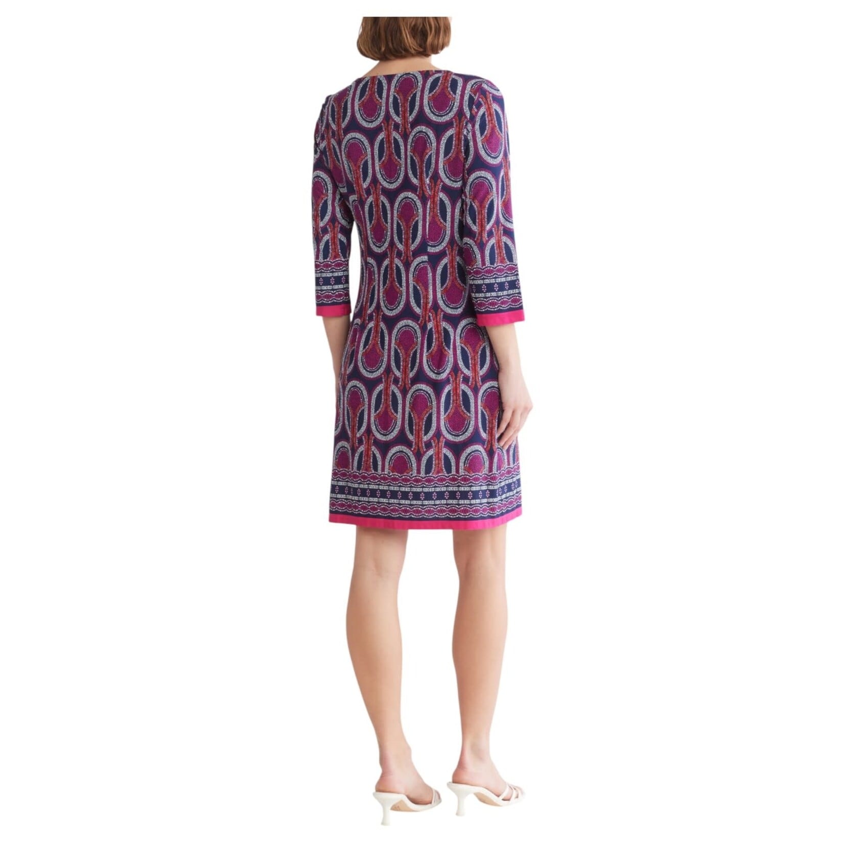 SANDRA DARREN SANDRA DARREN KEYHOLE 3/4 SLEEVE DRESS 77973