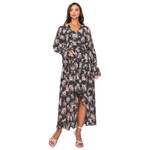 ONE THE LAND ONE THE LAND FLORAL LONG SLEEVE MAXI DRESS OL24A159-3