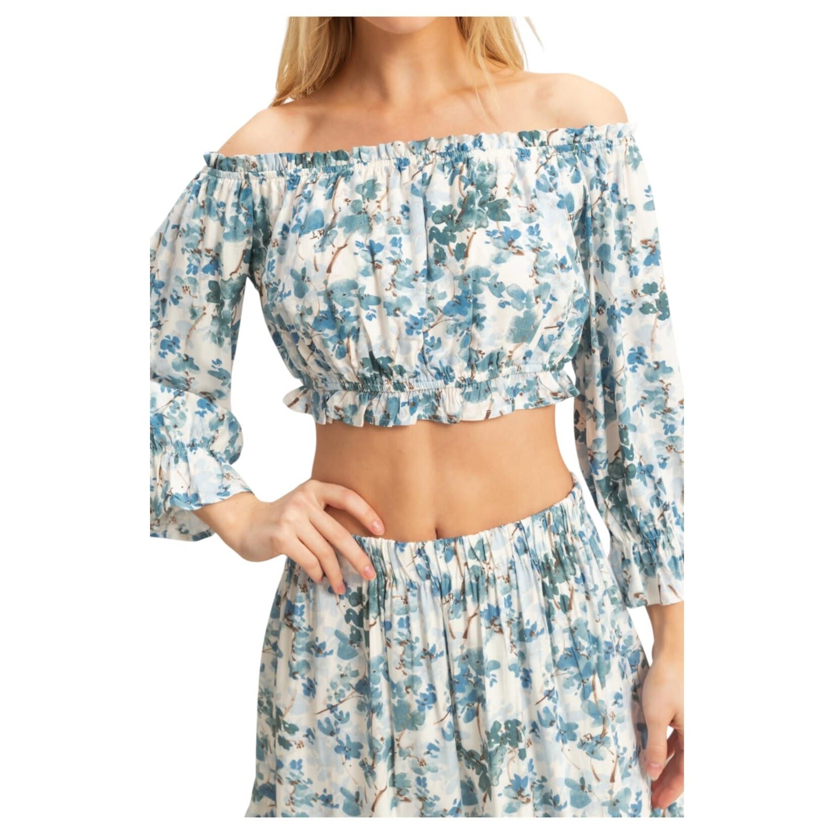 HYFVE HYFVE OFF SHOULDER TOP & SKIRT SET HF25A183-SET
