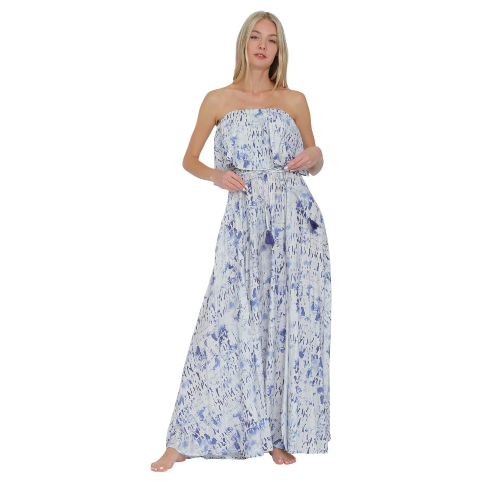 AAKAA AAKAA TUBE ELASTIC WAIST MAXI DRESS DA31175H
