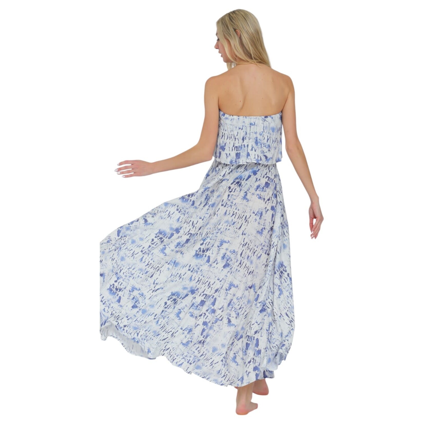AAKAA AAKAA TUBE ELASTIC WAIST MAXI DRESS DA31175H