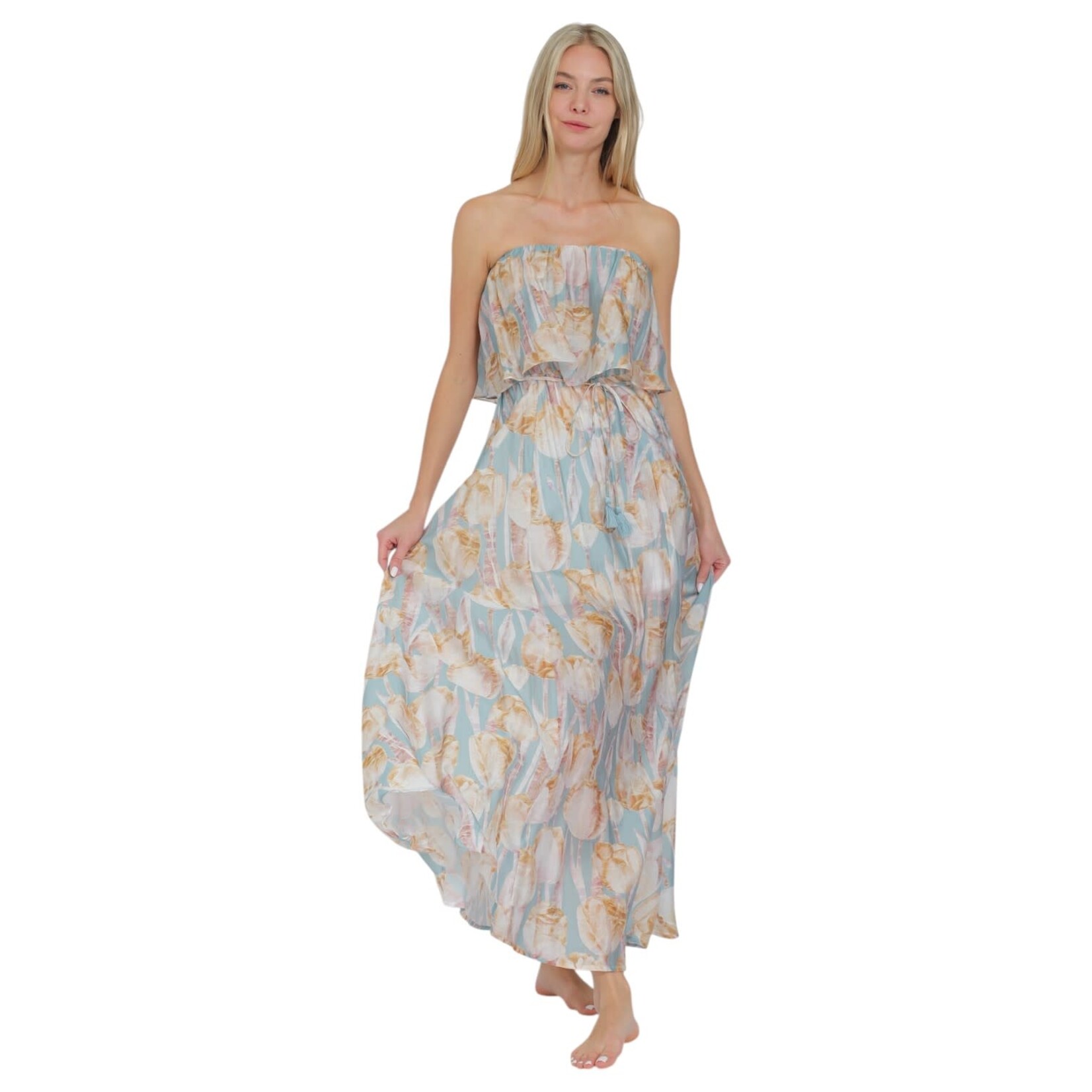 AAKAA AAKAA TUBE ELASTIC WAIST MAXI DRESS DA31282H