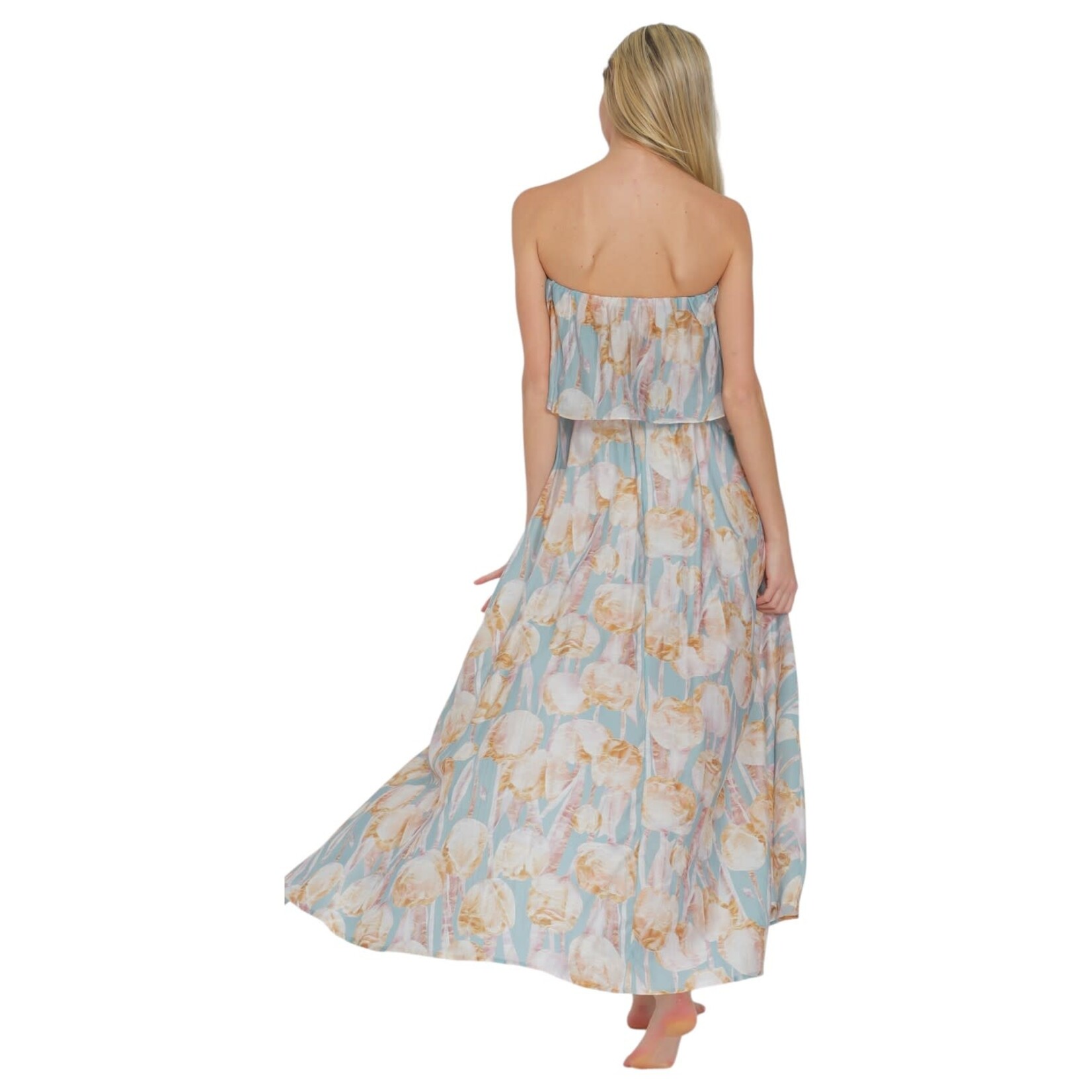 AAKAA AAKAA TUBE ELASTIC WAIST MAXI DRESS DA31282H