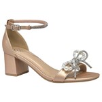 SODA SODA PEARL & RHINESTONE BLOCK HEEL SUN