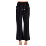 CHOCOLATE CHOCOLATE STRIPE ELASTIC WASITBAND FLARE PANT YP5420