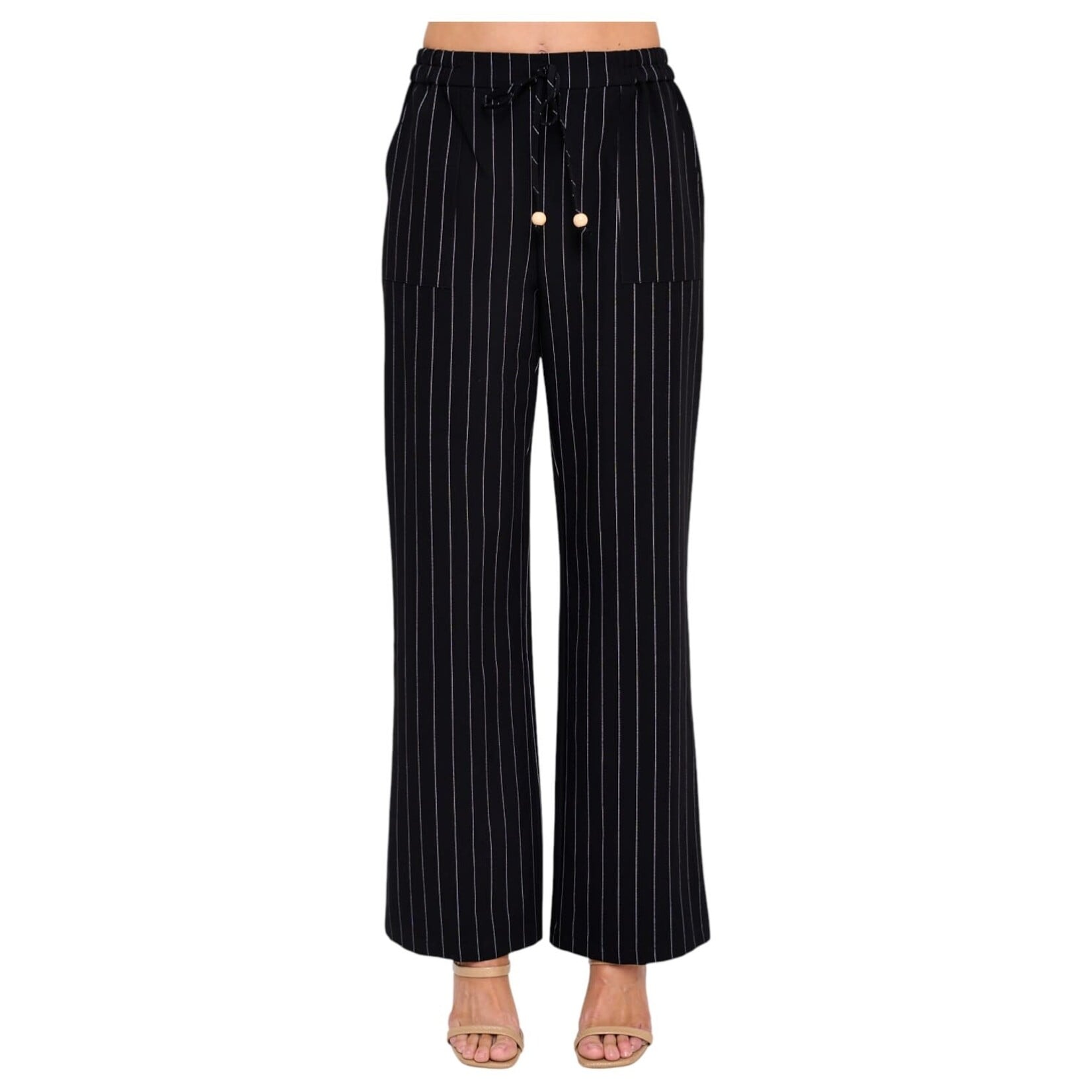 CHOCOLATE CHOCOLATE STRIPE ELASTIC WASITBAND FLARE PANT YP5420
