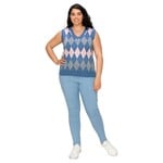 IRIS IRIS PLUS GEOMETRIC SWEATER VEST HMSW50296PL