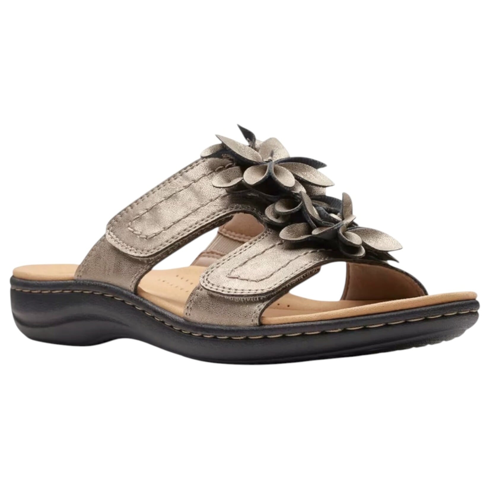 CLARKS CLARKS FLORAL SLIDES LAURIEANN MIST 26178058